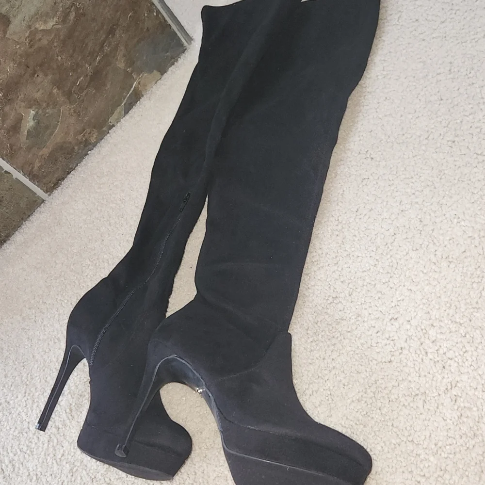 Thalia Sodi Clarissa Black Over the Knee Boots